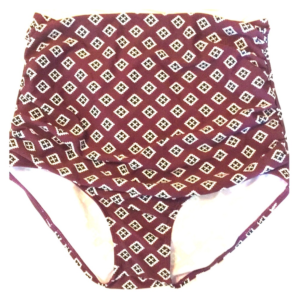 High rise swim bottoms